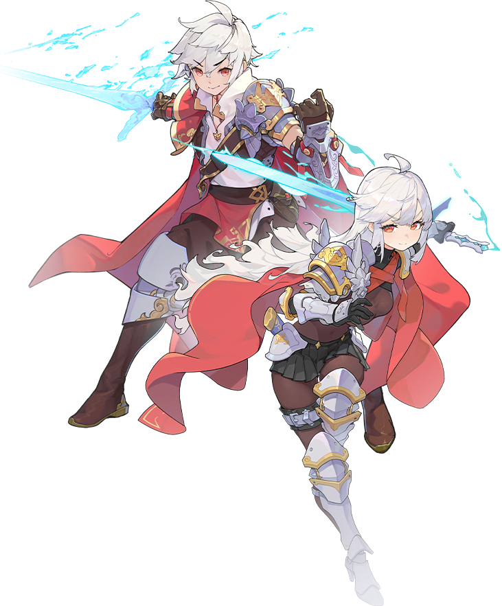 Sword X Staff K&auml;mpfer-Illustration